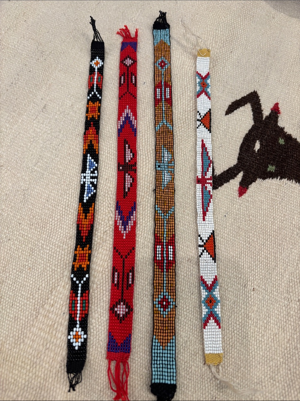 Vintage Indian loom bead work